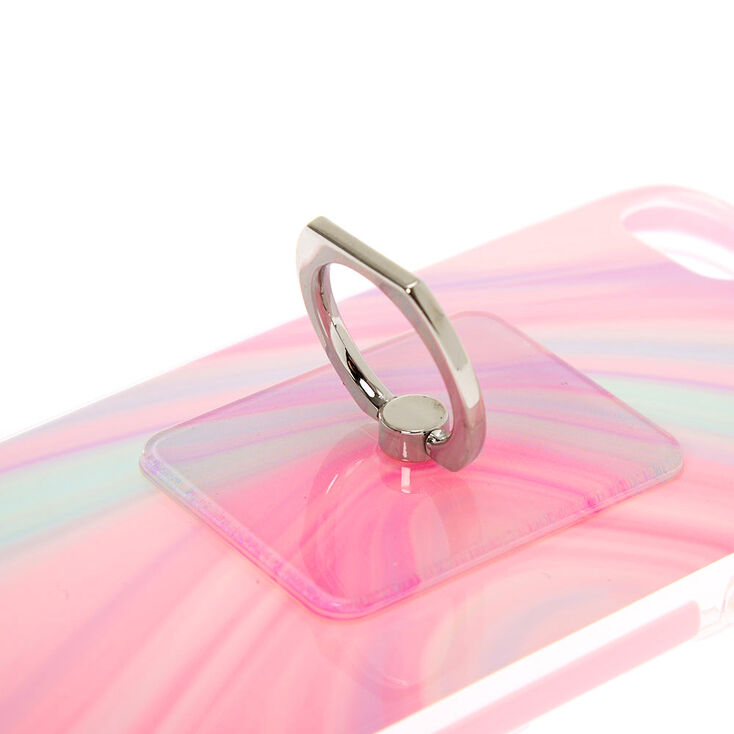 Coque de protection pour portable avec support anneau motif tourbillon pastel - Compatible avec iPhone&reg; 6/7/8/SE,