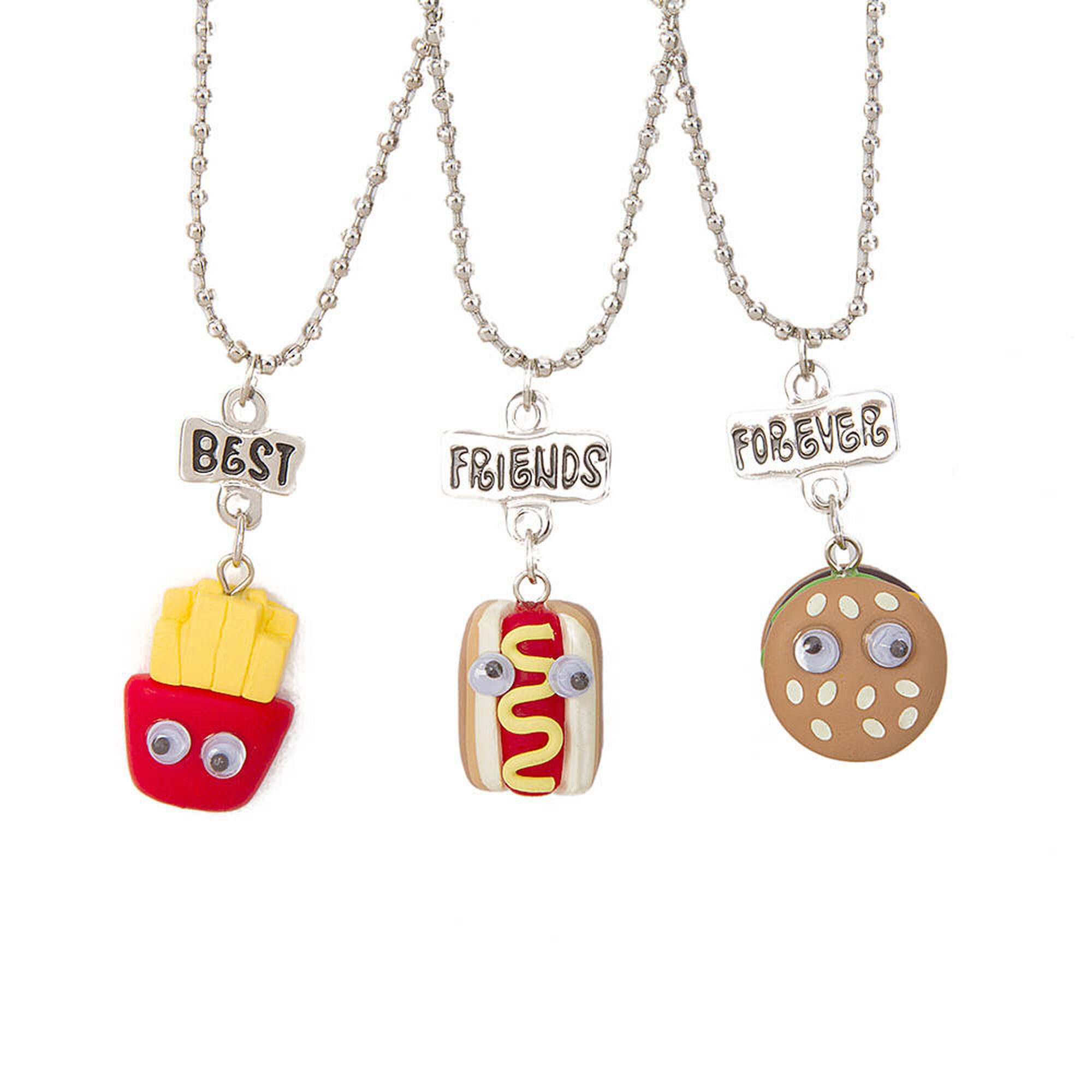 Best Friends Fast Food Necklaces 3 Pack | Claire's US