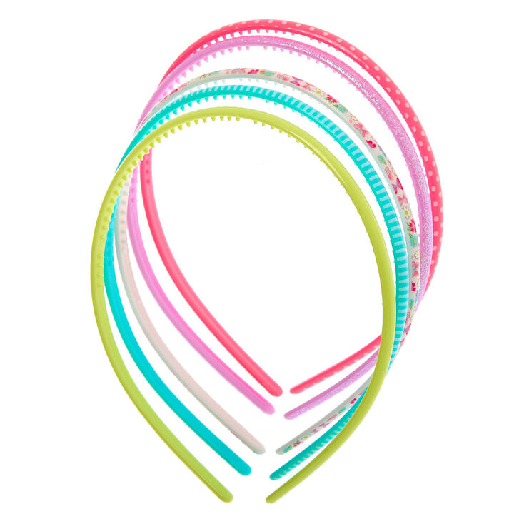 Claire's Serre-têtes à motif pastel Claire's Club - Lot de 5