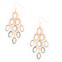 2.5&quot; Pastel Shine Chandelier Drop Earrings,