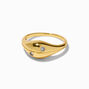 JAM + RICO x Claire&#39;s 18k Yellow Gold Plated Dome Cowrie Shell Ring,