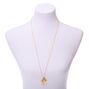 Gold Cowrie Shell Long Pendant Necklace,