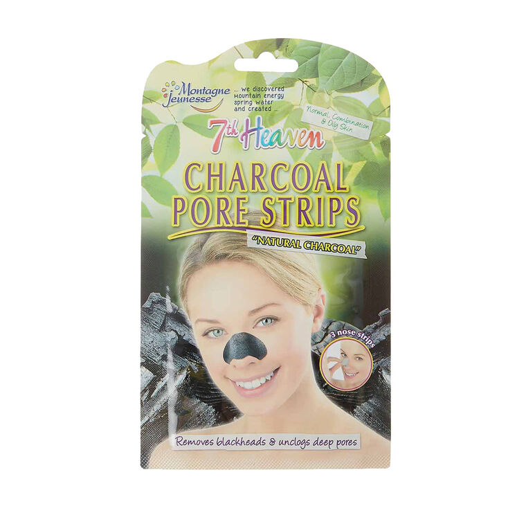 7th Heaven Charcoal Pore Strips - 3 Pack,