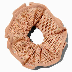 Nude Mesh Hair Scrunchie,