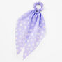 Spring Purple Daisy Hair Scrunchie Scarf,