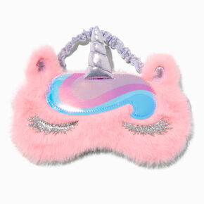 Pink Unicorn Plush Sleeping Mask,