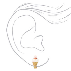 Ice Cream Treats Stud Earrings - 6 Pack,