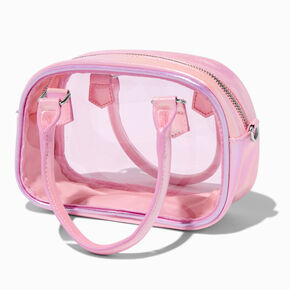 Pink Dome Clear Crossbody Bag,