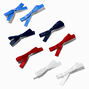 Ribbon Mini Hair Bow Clips - 8 Pack,