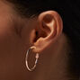 Rose Gold-tone 30MM Tube Hoop Earrings,