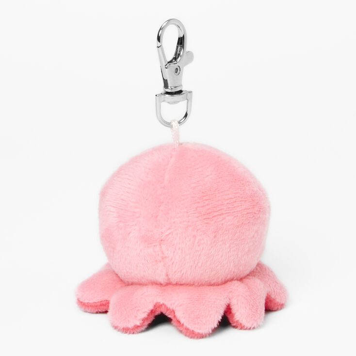 TeeTurtle&trade; Claire&#39;s Exclusive Pink Plushie Charm Keychain,