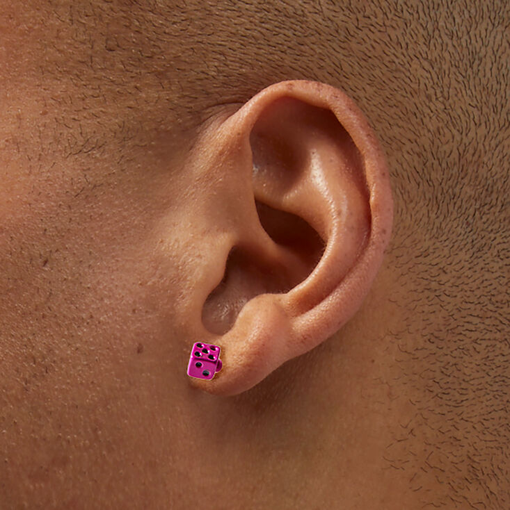 Clous d&rsquo;oreilles d&eacute;s - Lot de 3,