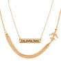 Gold-Tone I&#39;M OUTTA HERE Pendant Necklace,