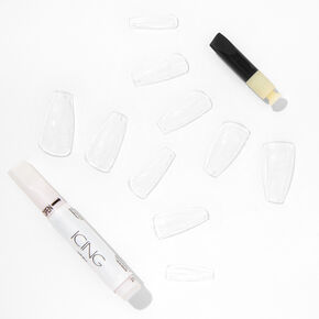 Blank Squareletto Vegan Faux Nail Set - 100 Pack,