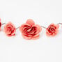 Glitter Roses Flower Crown Headwrap - Dusty Rose,
