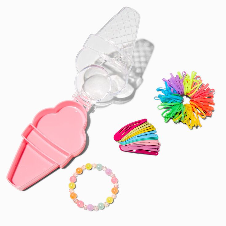 Claire&#39;s Club Ice Cream Hair Tie Set,