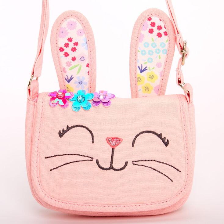 Claire's Club Bunny Crossbody Bag - Pink | Claire's