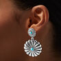 Pendantes fleur cowgirl en turquoise d&#39;imitation,