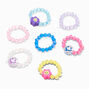 Claire&#39;s Club Retro Daisy Beaded Stretch Rings - 7 Pack,
