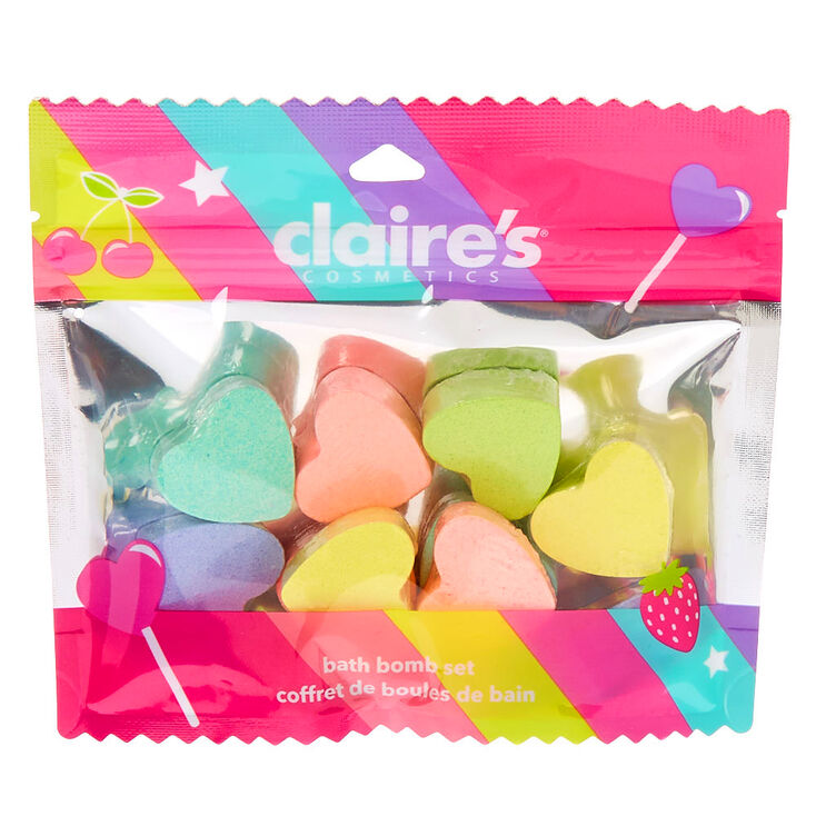 Lot de bombes de bain en forme de c&oelig;ur - Lot de 12,