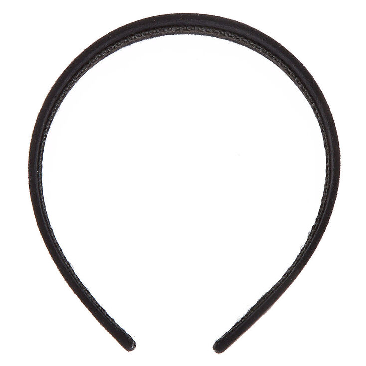 Black Wide Suede Headband,