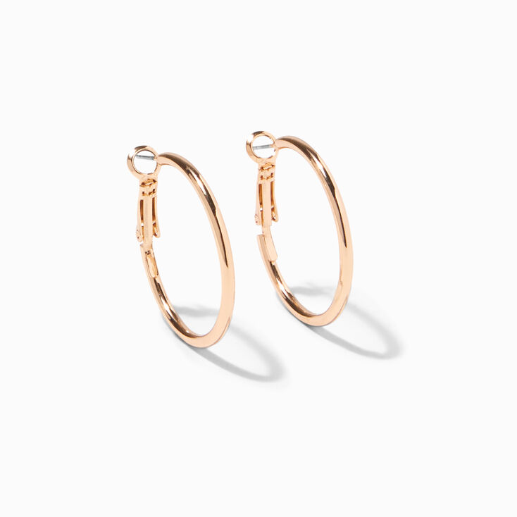 Gold-tone 30mm Hoop Earrings,