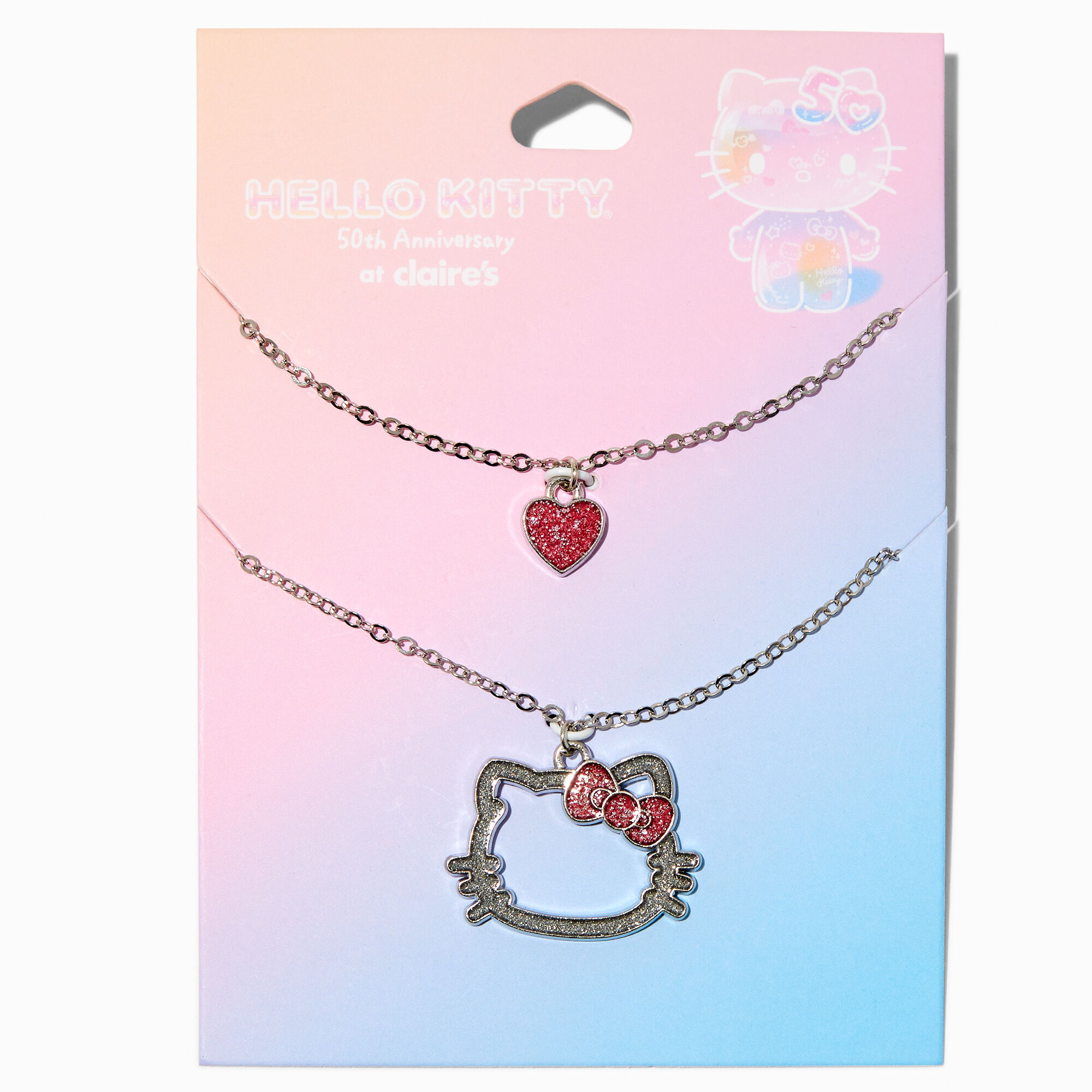 Hello Kitty® 50th Anniversary Claire's Exclusive Necklace Set - 2 Pack,