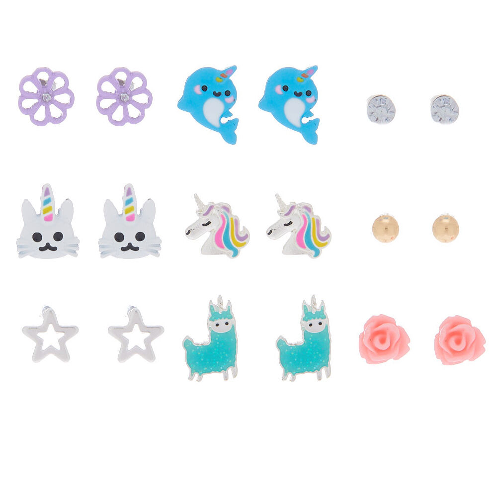 Narwhal earrings claire's sales
