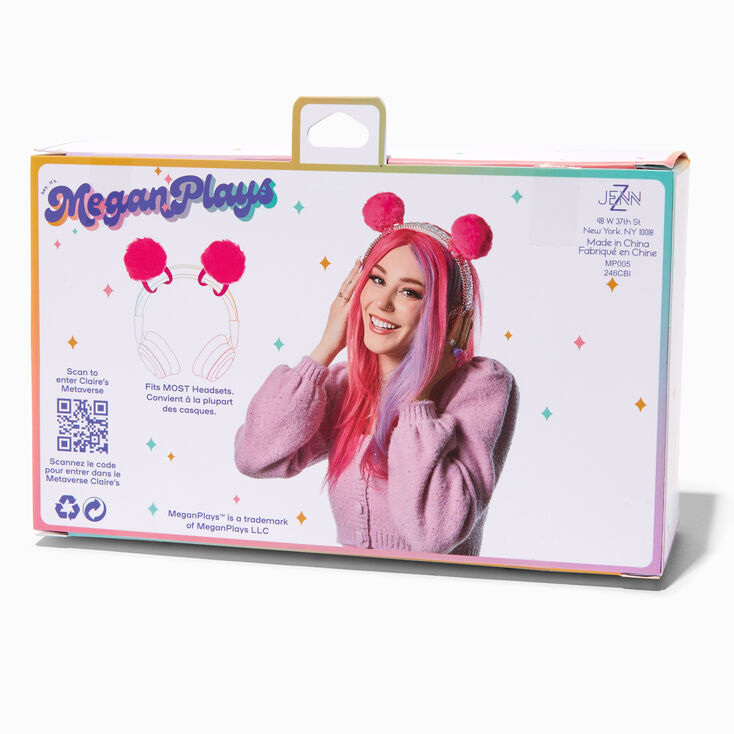 MeganPlays&trade; Claire&#39;s Exclusive Bling Cat Ears Headset Accessory,