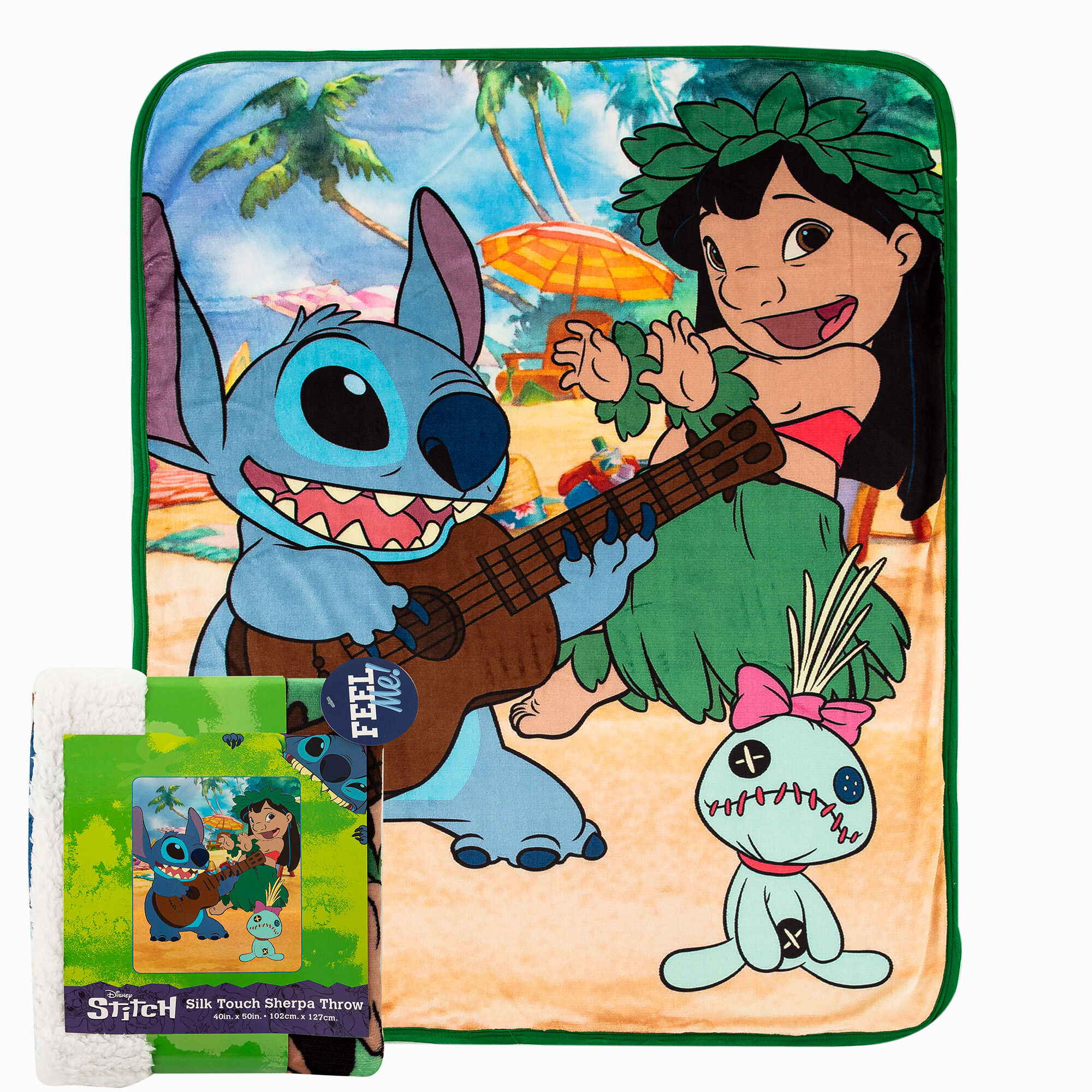 Lilo & Stitch Tropical Mix Silk Touch Sherpa Blanket (ds)