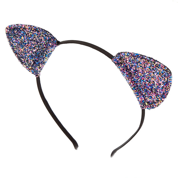 Cake Glitter Cat Ears Headband - Pink,