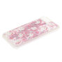 Coque de portable licorne &agrave; paillettes roses,