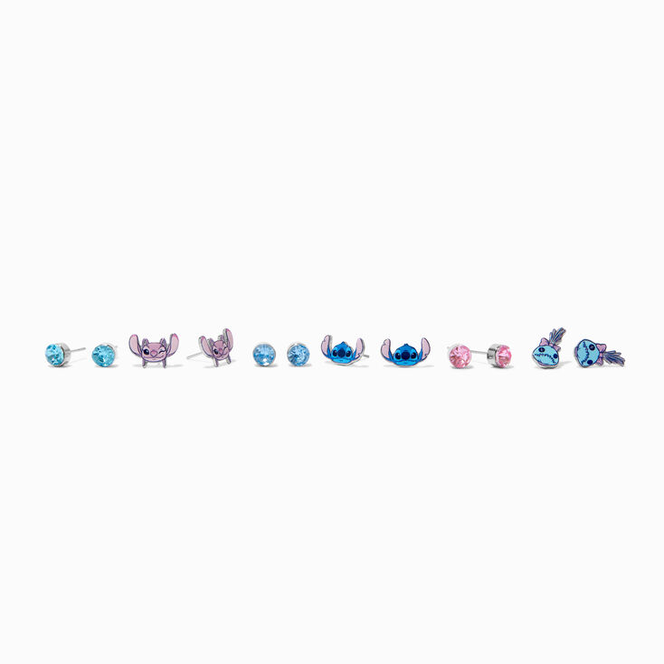 Disney Stitch Claire&#39;s Exclusive BFF Stud Earring Set - 6 Pack,