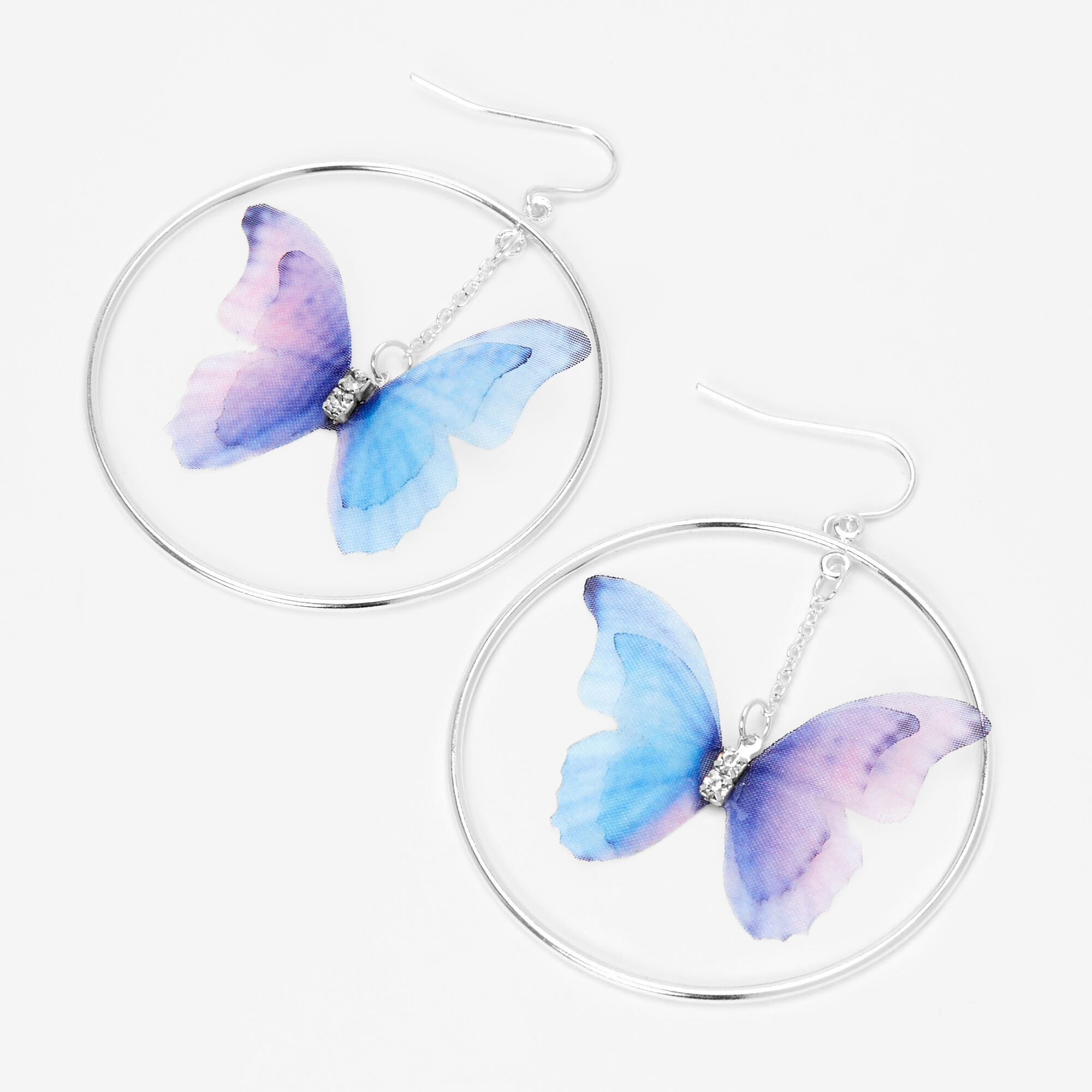 Claire's shop butterfly earrings