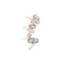 Rose Gold 1&quot; Crystal Ear Cuff Earring,