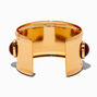 Burgundy Stone Cuff Bracelet,