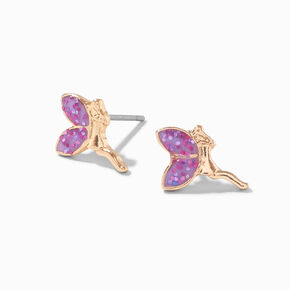Pink Fairy Stud Earrings ,