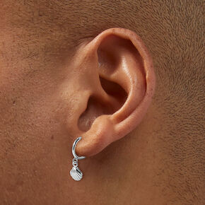 C LUXE by Claire&#39;s Sterling Silver Seashell Hoop &amp; Stud Earrings - 3 Pack,