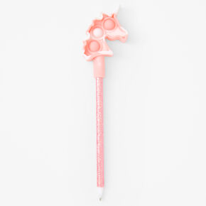 Pink Unicorn Popper Glitter Pen,