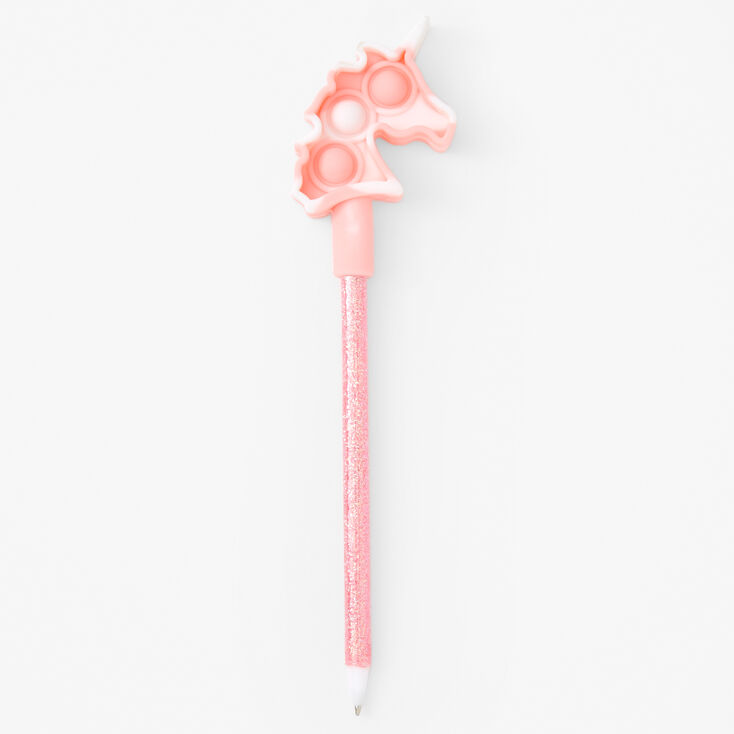 Pink Unicorn Popper Glitter Pen,