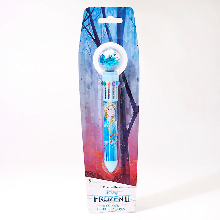 Claire's Stylo boule à paillettes 10 couleurs La Reine des Neiges 2 ©Disney - Les modèles peuvent varier