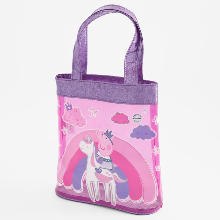 Peppa Pig&trade; Unicorn Plastic Tote Bag &ndash; Purple,