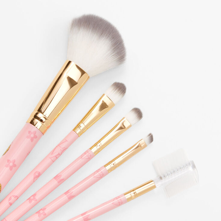 Pink Butterfly Makeup Brushes - 5 Pack,