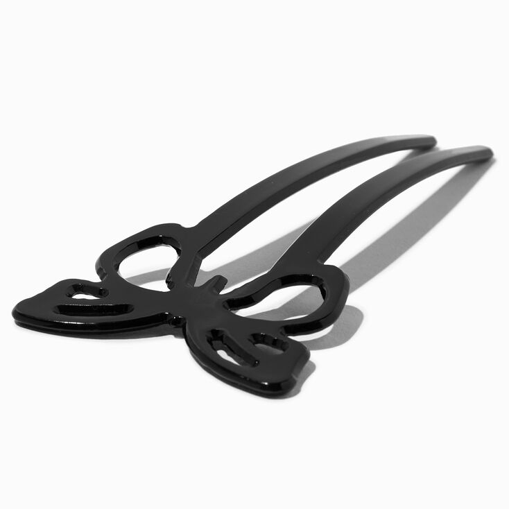 Black Butterfly Acrylic Hair Pin,