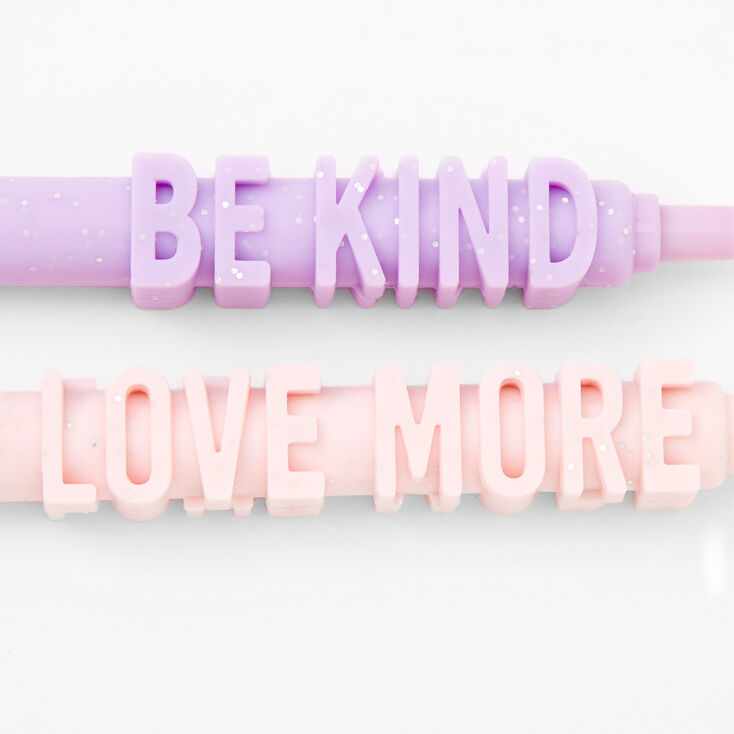 Glittery Positive Messages Pastel Pen Set - 2 Pack,