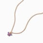 Butterfly Birthstone 16&quot; Gold Pendant Necklace - October,
