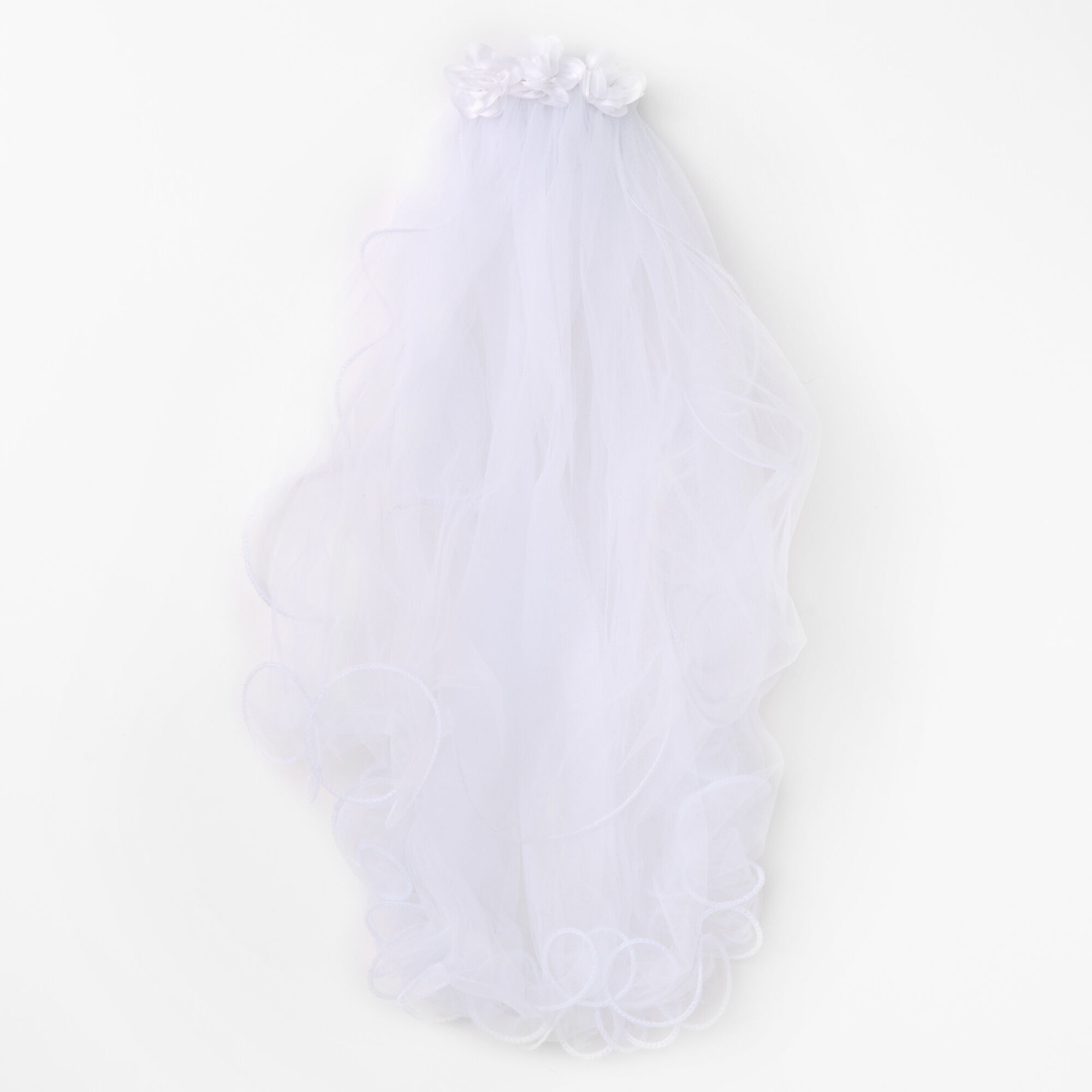 Claire's Club Special Occasion Pearl Floral Veil,