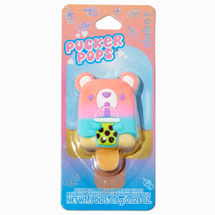 Pucker Pops&reg; Boba Bear Lip Gloss - Blue Raspberry,