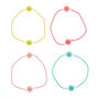 Claire&#39;s Club Clear Flower Hair Ties - 4 Pack,