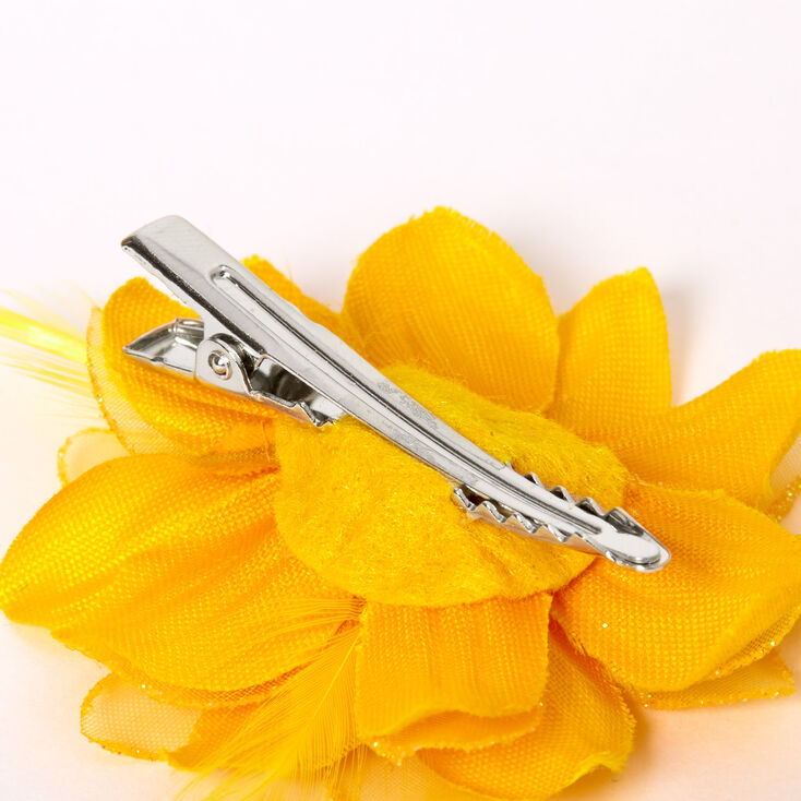 Lily Flower Hair Clips - Yellow, 2 Pack | Claire's